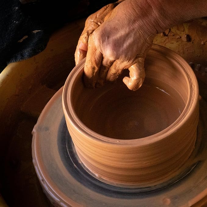20 lbs Low Fire Pottery Clay - Terra Cotta, Cone 06. Earthware Potters Throwing Clay.Ideal for Wheel Throwing,Hand Building,Firing and More,Pottery Clay for Sculpting,Beginners and Advance