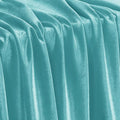KKJIAF Aqua Sky Stretch Velvet Fabric 60 Inch Wide, 5 Yard Soft Stretchy Fabric for Sewing Clothes, Apparel, Costume, Crafts - 90% Polyester 10% Spandex