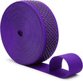 Mandala Crafts 1.5 Inch Elastic Silicone Gripper Tape for Clothing - 10 Yds Dotted Non Slip Elastic Band for Sewing - Purple Silicone Flat Fabric Stretchy Ribbon Straps