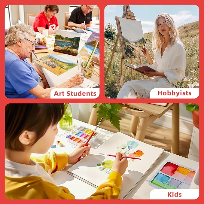 Simetufy 24 Pack Flat Canvas Boards for Painting 11x14 Inch Blank Canvas Panels, Gesso Primed Acid-Free 100% Cotton for Acrylics Oil Watercolor Tempera Paint