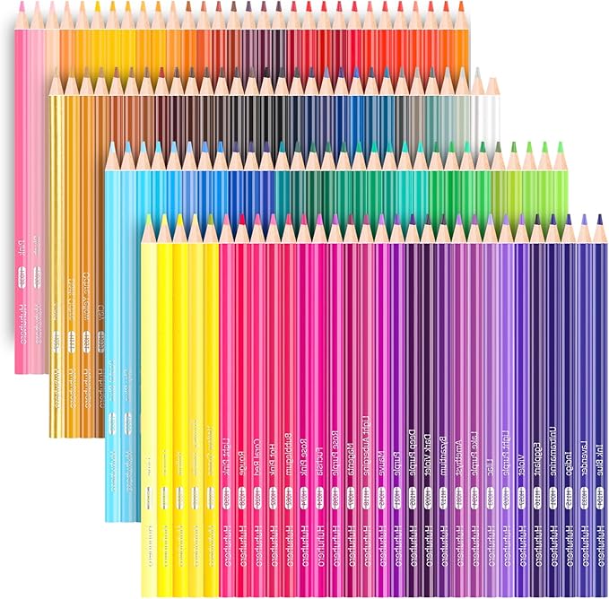 Huhuhero 120 Count Colored Pencils Set for Adult Coloring Books, Soft Core Vibrant Blendable Art Drawing Pencils, Premium Art Supplies for Adults Beginners, Back to School Supplies Teacher Gifts