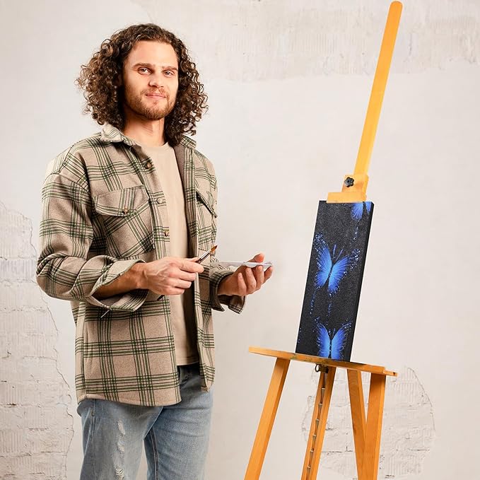 Stretched Canvas for Painting 4x12 Inch (3Pack) - 100% Cotton Triple Primed White Artist Canvas Boards, Blank for Acrylic, Oil, Watercolor - Professional Art Supplies