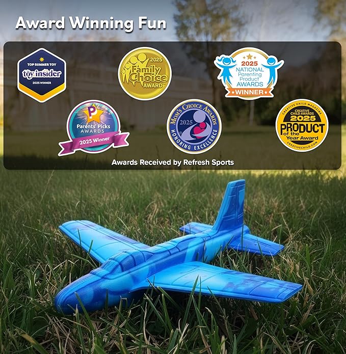 Airplane Toys for Kids: Stars & Stripes Foam Glider Plane Toy For Boys & Girls - USA Flag Design Gifts for Boys & Girls, Airplane Toy American Flag Model Color Airplanes for Outdoor Party Favor Toys
