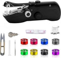 Handheld Sewing Machine, Mini Portable Electric Quick Sew Sewing Machine, Sewing Machines for Beginners, Easy To Use Suitable for Sewing Clothes, Fabrics, Curtains, Family Travel (Black)