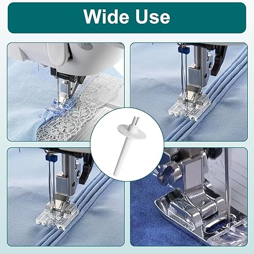 3Pcs Sewing Machine Spool Pin Thread Holder, Plastic Replacement Bobbin Pin for Twin Needle or Handheld Use, Compatible with Brother Sewing Machine Parts