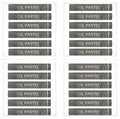 PATIKIL Dark Gray Oil Pastels, 24Pcs Soft Oil Crayons Creamy Pastels Stick Art Supplies for Art Painting Drawing Blending Graffiti for Drawing Beginners Artists