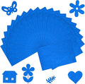 20 Pcs Navy Blue Felt Fabric Sheet 8" x 12" Assorted Color Felt Fabric Sheets for Crafts DIY Handcraft Sewing Squares Patchwork Nonwoven