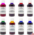 milo Liquid Watercolor Paint Set of 8 Colors | 4 oz Bottles | Washable, Safe and Non-Toxic | Made in USA | Arts & Crafts Paints for School Supplies and Painting Set | Easy to Pour Fluid Bottles