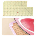 Thin Hot Hem Ruler Rounded Corner Ironing Ruler for Pocket All-in-one Ruler for Sewing Quilting Heat Resistant Non-Slip Hot Ruler Efficient Precise Sewing Tool Seam Guide 10X5inch