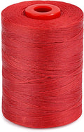 BUTUZE Waxed Linen Thread, 550Yards (500M), 1MM, Red - Waxed Linen Thread for Leather Sewing, Hand Sewing, Book Binding, Leather Craft, Shoes, Canvas, Key Bags