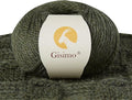 100% Merino Wool Yarn, 3-Ply Luxurious and Soft Yarn for Hand Knitting & Crocheting (Forest Green, 1Ball)