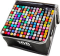 168 Colors Alcohol Markers, Dual Tip Permanent Art Markers with Black Suitcase, For Adults Coloring, Sketching, Card Making and DIY Patinting