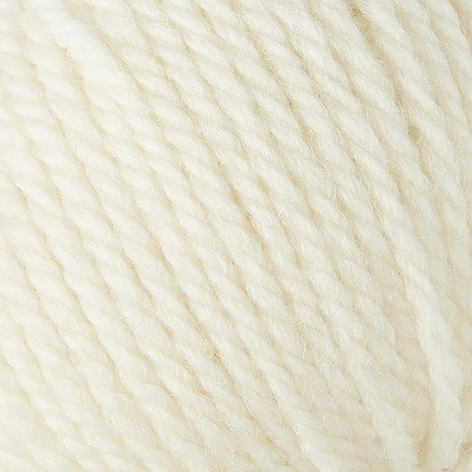 100% Merino Wool Yarn, 3-Ply Luxurious and Soft Yarn for Hand Knitting & Crocheting (beige, 3Balls)