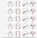 600 PCS Baseball Stickers for Kids, Baseball Stickers Sports Ball Theme Decals Sticker for Craft Scrapbooks Envelope Gift Classroom Teacher Baseballs Birthday Party Decor, 1.5 Inch