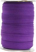Mandala Crafts 55 Yards 1/2 Inch Purple Double Fold Bias Tape for Sewing - Bias Binding Tape for Quilting Binding, Hemming, Seam, and Fabric Piping