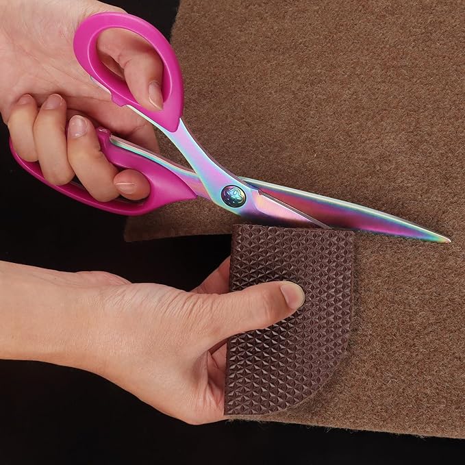 Left-Handed Fabric Scissors for Cutting Fabric, Garments, Textiles, 23cm Tailor's Scissors, Thread Cutter, Set of 2