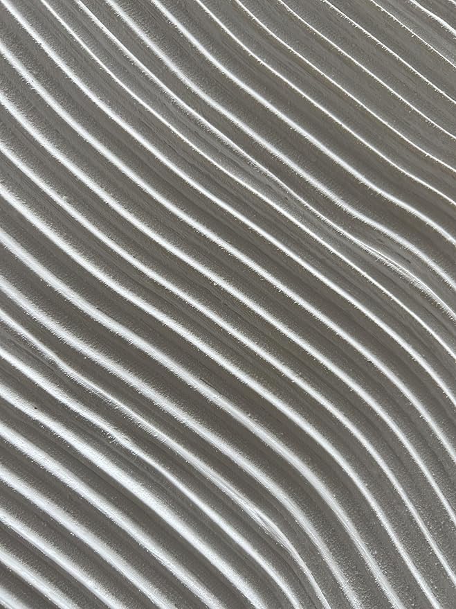 NANKAI Art Hand-Painted Modern Minimalist Abstract Art White Texture Oil Painting Large Home Wall Art Deco Oil Painting 45x30 inches