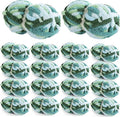 HOMBYS 18 Pack Giant Chunky Yarn for Crocheting & Knitting, Super Bulky Soft Fluffy Tie Dye Plush Fuzzy Mixed Color Thick Chenille Yarn (Mint, Teal, Green)