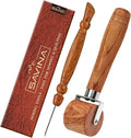 Savina Seam Roller & Stiletto for Sewing/Quilting - Wooden Pressing Roller, Easy to Grip Handle - Wooden Sewing Quilting Tools Set