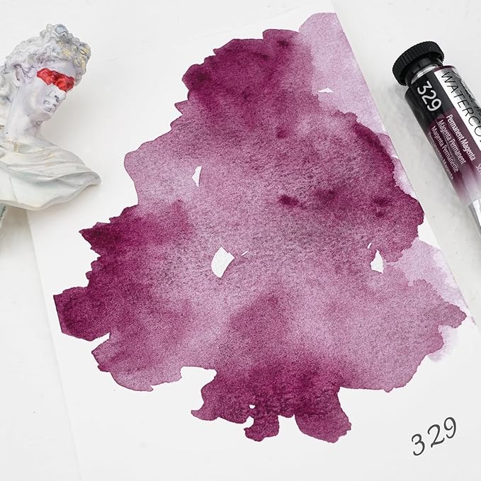PHOENIX Professional Watercolor Paint Single Tube - 0.47 Fl Oz / 14ml - Permanent Magenta