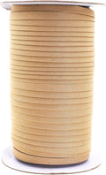 Mandala Crafts 55 Yards 1/4 Inch Tan Double Fold Bias Tape for Sewing - Bias Binding Tape for Quilting Binding, Hemming, Seam, and Fabric Piping