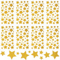 CustomyLife 8 Sheet 320pcs+ Glitter Gold Star Stickers for Kids Reward, Self-Adhesive Foil Award Star Decal, Small Christmas Sticker for Present Album Scrapbook Cup Phone Case DIY Craft