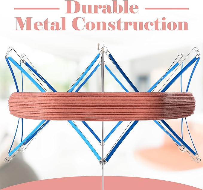 ClarArti Yarn Swift, Yarn Swift, Winder for Crocheting, Umbrella, Winder for Knitting, Holder for Skeins, The Answer for Every Knitting Enthusiast