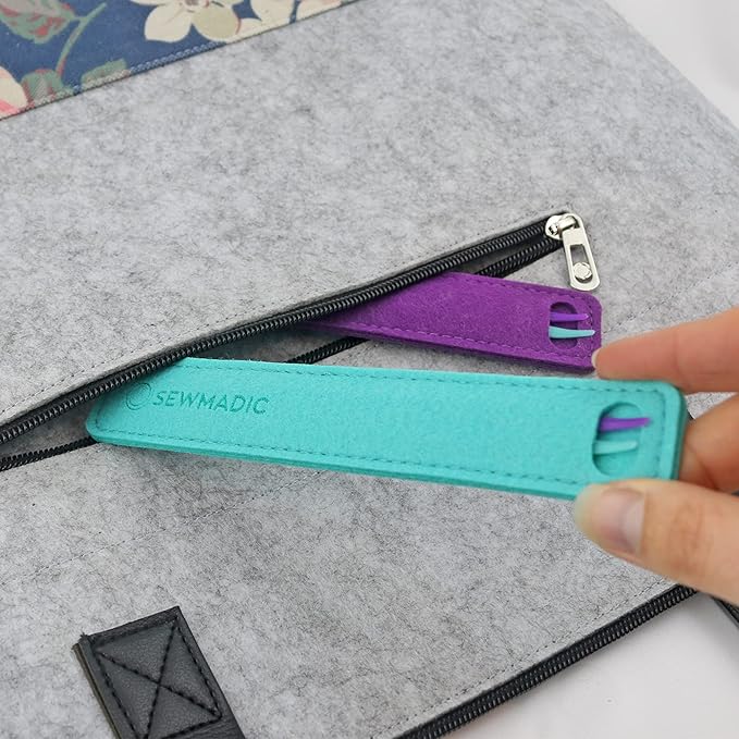 That Purple Thang (4 Pieces- 2xPurple, 2xGreen) Plus 2 Felt Storage Pouches - A Sewers Magic Wand for Sewing