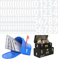 300 PCS Number Stickers, 2” Waterproof Vinyl Number Stickers Consecutive Number 0-9 Labels Self-Adhesive Without Residue Left for Office, Classroom, Indoor, Boxes, Storage (15 Sheets, White)