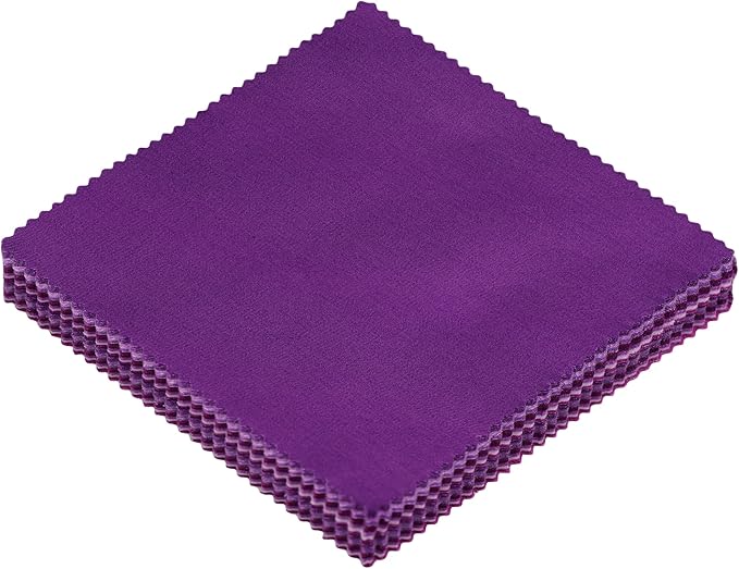 40 Pcs Solid Purple Charm Packs for Quilting 5 inch - Charm Squares for Quilting 5x5-100% Cotton Solids Fabric Quilt Squares 5x5 for Sewing, Patchwork, and DIY Crafts