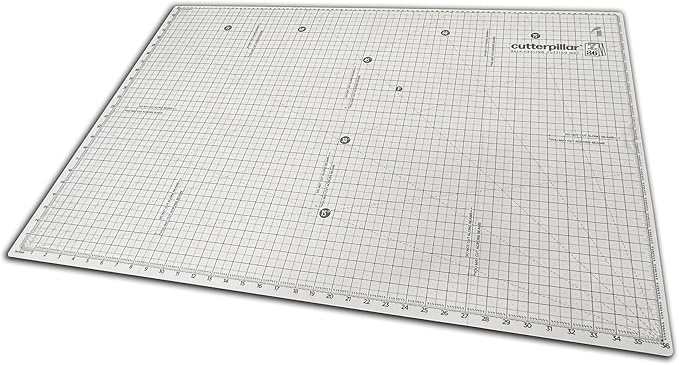 CutterPillar FLIP and FOLD Self-Healing Cutting Mat - 5-IN-1 Mat for Fabric and Sewing Craft Projects -Easy Travel and Storage - 9" x 12" to 24" x 36"