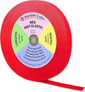 Mandala Crafts Wide 3/4 Inch Red Elastic Bands Spool for Pants Waistbands Sewing and DIY Crafts, 50 YD Stretchy Flat Fabric Strap Knit Elastic Band for Wig