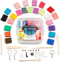 Incraftables Polymer Clay Kit – 24-Color Non-Toxic Oven-Bake Clay Set with Tools, Cutters, Molds, Jump Rings & Keychain Rings for Jewelry, Miniatures & Sculpting – Ideal for Kids & Adults