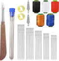 Big Eye Steel Sewing Needles Kit Stainless Steel Needles for Hand Sewing & Embroidery Complete Sewing Kit for Adults with Case (41-PCS)