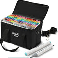 cloudriver 120 Colors Alcohol Markers, Dual Tip Permanent Art Marker For Adults, Alcohol Based Markers Set For Coloring Drawing Sketching