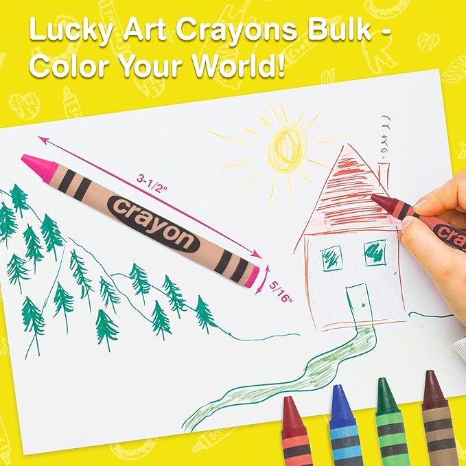 80 Count Single Color Crayons Bulk Pack - PINK single color crayon refill - Regular size crayons (5/16" x 3-1/2")