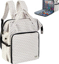 HOMEST Crochet Bag Organizer, Large Capacity Yarn Storage, Knitting Bag for Carrying Projects, Crocheting Hooks, Suppliers, Needles and Accessories, Ripple