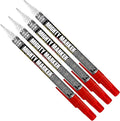PM-92 Extra Fine Paint Marker, 4 Bonus Tips, 1.0 mm Tip, Xylene Based, Waterproof, Permanent, Valve Action, Manufactured in USA, Red 4 Pack