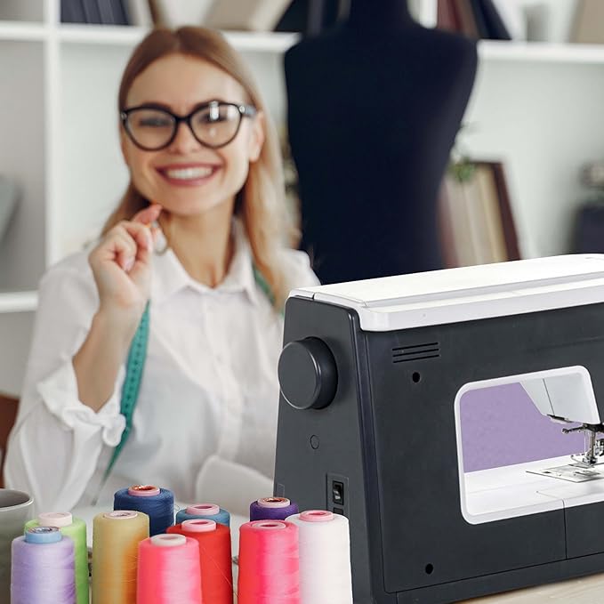 Bernette B77 Sewing and Quilting Machine - Ideal for Beginners, Heavy Duty with 60 pcs Northern Lights Threads Bundle Suitable for experts and beginners