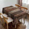Wood Plank Rectangle Tablecloth Retro Wood Texture Brown Farmhouse Table Cloth Dining Table Cover for Home Kitchen Restaurant Party Buffet Picnic 54 x 72 Inch