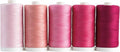 Connecting Threads 100% Cotton Thread Sets - 1200 Yard Spools (Set of 5 - Rosy Glow)