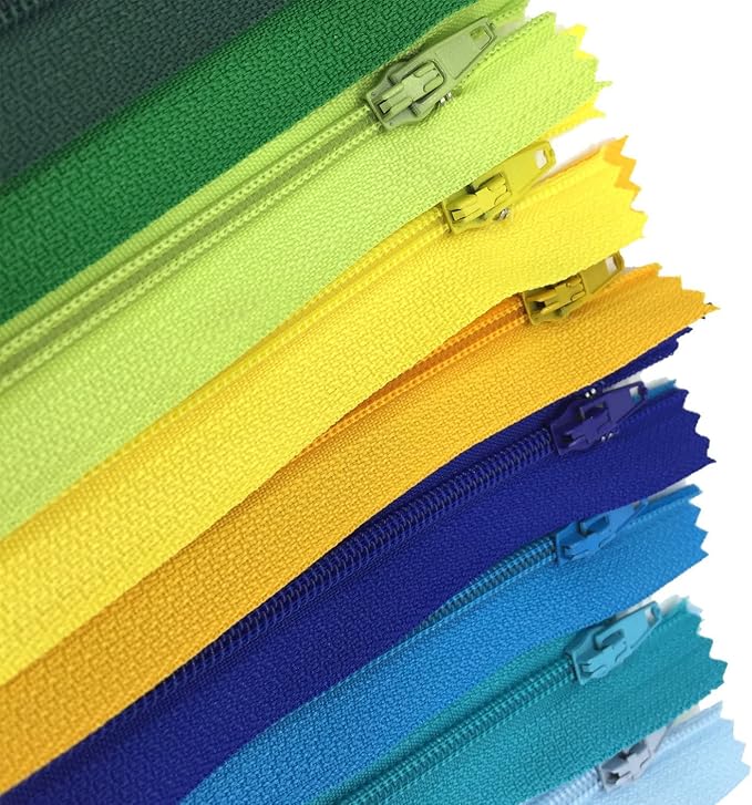 Zipper, DOITEM 24 pcs 32 inch Zippers for Sewing 80cm/32 Inch Multicolor Nylon Coil Zippers for Sewing and Crafts 24 Colors