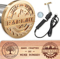 Custom Electric Branding Iron - Temperature-Controlled Wood Burning Letter Stamp, Personalized Logo Stamp for Leather, Food, Handcraft & Wedding Gift, Woodworking Tool