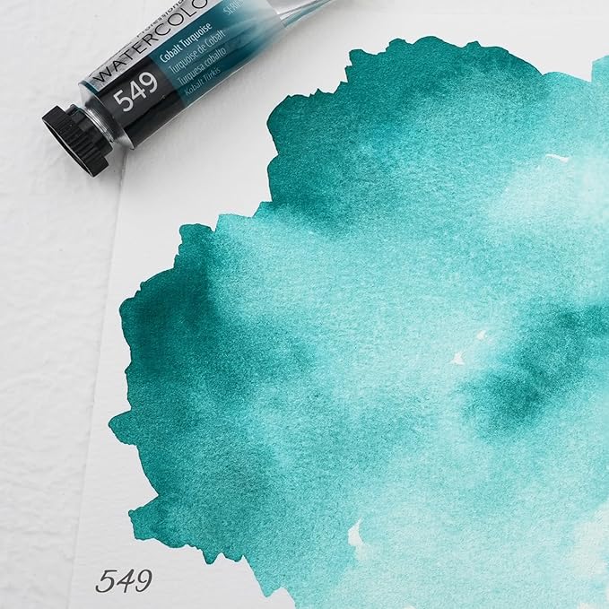 PHOENIX Professional Watercolor Paint Single Tube - 0.47 Fl Oz / 14ml - Cobalt Turquoise