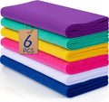 XSEINO 6 Rolls 12"x35" 1.4mm Thick Soft Felt Fabric Sheet 6 Assorted Memphis Series Colors Felt Pack for DIY Craft Sewing Squares Nonwoven Patchwork