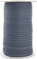 Mandala Crafts 55 Yards 1/4 Inch Dim Gray Double Fold Bias Tape for Sewing - Bias Binding Tape for Quilting Binding, Hemming, Seam, and Fabric Piping
