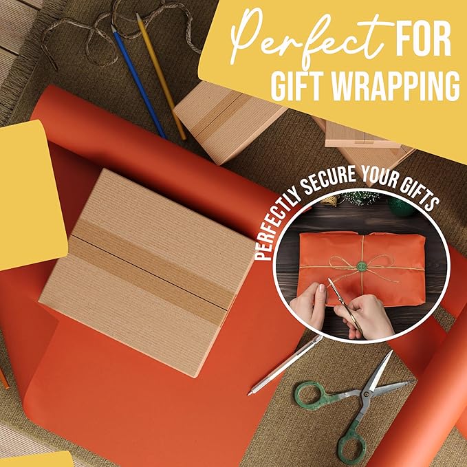 Crown Display Colored Kraft Paper Roll 17.75" x 1320" (110' Ft) - Shipping & Packing Paper - Craft Supplies