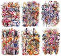 120Pcs Flowering Symphony PET Stickers, Watercolor Musical Instrument Ephemera for Scrapbooking, Journaling, and Craft Supplies