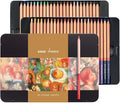Oil-based Colored Pencils Set for Adult Professional Coloring 3.7mm Thick Core Unbreakable Great Color Rendering Iron Box Packed For Artists & Art Lovers (Renoir 3100 Series-48 Colors)