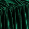 KKJIAF Hunter Green Stretch Velvet Fabric 60 Inch Wide, 5 Yard Soft Stretchy Fabric for Sewing Clothes, Apparel, Costume, Crafts - 90% Polyester 10% Spandex
